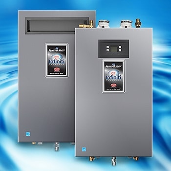 布拉德福德白色infiniti k即热式热水器的特写视图