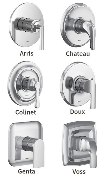 Moen m-core 2系列阀门内饰选项