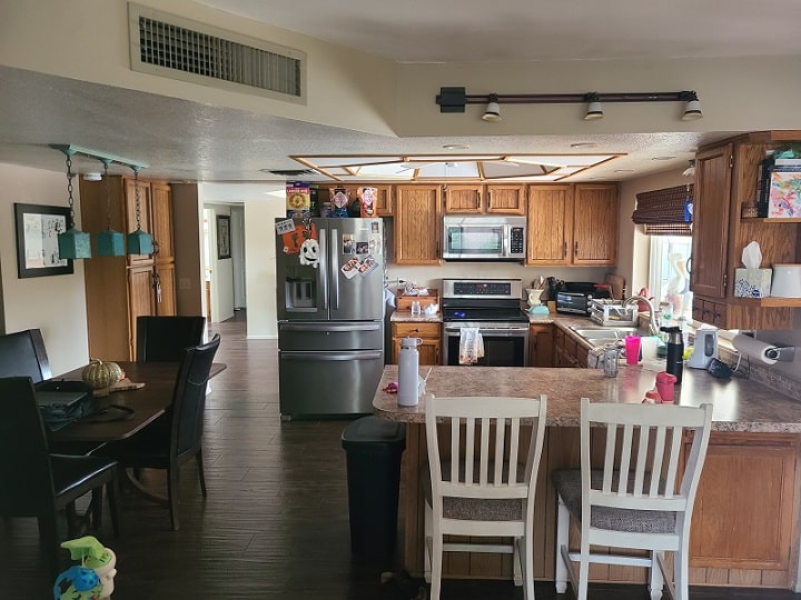 在Moen农家乐厨房改造之前